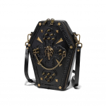 TEMU Euroopa ja Ameerika Punk Kolju Crossbody kott - Retro Mootorratta Naiste &Otilde;lakott FBG249BK