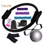 11 tk/komplekt Jooga Fitness Komplekt Pilates R&otilde;ngaga, Joogapall, tuharalihase treeningpael, kaheksakujuline takistuskumm, venitusrihm, kodune j&otilde;usaal, treeningvahendid roheline