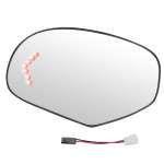 Heated Side Rearview Mirror Glass Lens with Turn signal for Cadillac Escalade Chevrolet Avalanche Silverado Suburban 2007-2014 Left Driver Side