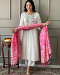 India Pakistani Salwar Kameez Naistele Bollywoodi Peokleit Top Tuunika Kurti Komplekt M punane