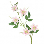 Kunstlill Realistlik 5 peaga Clematis v&otilde;ltslill Kergesti hooldatav simulatsioonilill pulmadeks kodukaunistuseks t&auml;iskasvanutele m&otilde;eldud seksir&otilde;ivad heleroosa v&auml;rv