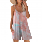 Moodsad vabaaja varrukateta reguleeritava rihmaga vabad ja taskutega kombinesoonid L&uuml;hikesed naiste p&uuml;ksid XL armee roheline v&auml;rv