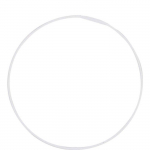 Armature abat-jour - Graine cr&eacute;ative - Rilsan - Diam&egrave;tre 30 cm - Couleur blanc - Rond