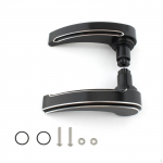 Motorcycle Saddlebag Latch Kit Saddle Bag Lever Professional High Performance Easy to Install Silver