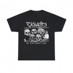 230 Gsm 100% puuvillane The Casualties T-s&auml;rk esiliinil The Exploited Gbh The Unseen Subhumans The Adicts Us Bombs Unisex raskekaaluline puuvillane T-s&auml;rk XXS must