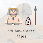 11 tk Keskaegne Teutooni r&uuml;&uuml;tli ehitusklots Vana-Egiptuse s&otilde;duri figuur S&otilde;jalise lossi relva tarvikud Klotsid M&auml;nguasi Laste kingitus N321