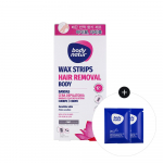 Body Nature Hair Remover Wax Strips (Choose 1 of 2 types) (16 sheets) Machathi Normal Skin (16 sheets)
