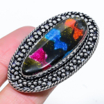 Dicorich Glass Handmade 925 Sterling Silver Jewelry Ring Size 10 k5a72