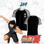 Kapten Tsubasa Hyuga Lenders Jalgpall Jalgpall T-s&auml;rk S&auml;rk Jaapan Tiiger Multikas Animatsioon Tr&uuml;kk Kiiresti Kuivav Vintage L&uuml;hike Varrukas &Uuml;htne Sport S