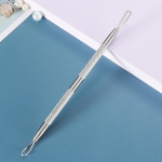 Stainless steel acne pressure ring to acne to acne blackhead acne grain to remover steel tools H5H8 slivery-1set