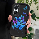 V&auml;rvitud muster Big Wave Edge pehme silikoon materjal Macaron telefoni &uuml;mbris p&otilde;rutuskindel kaitsev kummist &uuml;mbris OPPO Reno Realme jaoks OPPO F19 roosa