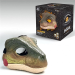 Dinosaurusekask, liikuv l&otilde;ualuu, k&otilde;vast plastist naljakas dinosauruse mask dinosaurusega Halloweeni maskiga dinosauruse pea n&auml;omask, liigutatav suupidu cosplay rekvisiidid One Size