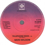 7-tolline plaat MERI WILSON - Telefonimees 7N25747 Pye Internation 1977 UK Pop Kasutatud