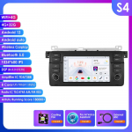 Ossuret 7-tolline 8G 128G AI-h&auml;&auml;lega 2DIN Android Auto raadio BMW 3 E46 M3 318 320 325 330 335 jaoks Carplay 4G NET Auto multimeedia GPS Intelligentne auto raadio S4 8Core 4G 32G AI