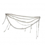 Naiste V&ouml;&ouml;ahel Mitmekihiline Kunstp&auml;rlitega Tuttkujundus V&ouml;&ouml;ahel Teksade Seelikute Kleitide Mitmek&uuml;lgne Aksessuaar C