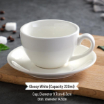 Keraamiline Cappuccino ja Latte Tasside Komplekt v&otilde;istluse logoga - 220ml 220ml