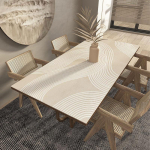 Veekindel Nahast Lauamatt Lihtne Puhastada K&otilde;rge Temperatuurikindel Lauakaitse &Otilde;likindel S&ouml;&ouml;gilaua Matt Kodu Ja K&ouml;&ouml;gi jaoks 80 x 140cm