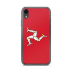 Coque iPhone - iPhone XR - Drapeau &icirc;le de Man - Supp - Mitmev&auml;rviline - Plastikust l&auml;bipaistev