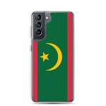Coque T&eacute;l&eacute;phone &ndash; Samsung &ndash; Galaxy S21 Plus &ndash; Drapeau de la Mauritanie &ndash; Souple &ndash; mitmev&auml;rviline