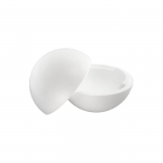 Boule en polystyr&egrave;ne &Oslash; 40 cm 2 h&eacute;misph&egrave;res creuses valge