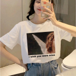 Angel Aesthetic Kawaii T-s&auml;rk naiste Harajuku Korea stiilis T-s&auml;rk Ullzang Cute Grunge T-s&auml;rk 90ndad XL valge
