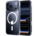 Coque pour iPhone 17 PRO - Silicone Transparent avec Cercle magn&eacute;tique int&eacute;gr&eacute; Phonillico&reg;