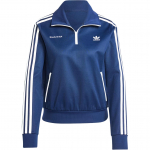Adidas Originals Sporty & Richi koost&ouml;&ouml; SS24 Br&auml;ndilogo Retro Spordistandkrae Mugav Mood Triibuline Pikkade Varrukatega Jakk JD3770 S