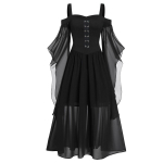 Halloweeni kost&uuml;&uuml;mid, Renessanssikleidid, Keskaegsed Retro Gooti Cosplay kost&uuml;&uuml;mid, Lava XS gray