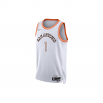 Nike Dri-FIT NBA Wembanyama 1 Spurs 23-24 City Edition SW S&auml;rk Korvpall Mugav &Uuml;mmarguse kaelusega Varrukateta Tank Meeste s&auml;rk Valge DX8519-102 L