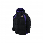 Jordan NBA Los Angeles Lakers V&auml;rviplokk T&auml;hekiri Tikitud Huppar Puuvillane Jakk Meeste Jakk Must DR2445-010 S