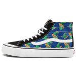 Vans Sk8 Dinosaurus Prindiga Trendikad Vastupidavad Kerged K&otilde;rge S&auml;&auml;rega Rula Kingad Unisex Tossud Sinine Kollane Roheline VN0A3MV1A5F 37