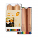 Tombow V&auml;rvilised 12 V&auml;rvi Algkooli &Otilde;pilastele Disain 6 Aastat Tere Loodus Punased Pliiatsid, (Kuuskantv&otilde;ll), (Lihtne kasutamine), Panda,