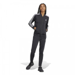 Adidas Essentials Suurus S 3-triibuline dressipluus, Naiste, &Uuml;lemine Must/Valge, Alumine Must/Valge (IJ8781),