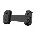 Juhtmevaba m&auml;ngupult Androidile iOS-ile RGB-valgustusega 6-teljelise g&uuml;roskoobiga vibratsiooniga venitatav tahvelarvuti m&auml;ngupult Bluetooth-&uuml;hilduv m&auml;ngu juhtkang must