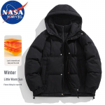 NASA MARVEL Men's Hooded Puffer Jacket 4XL
