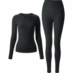 Beneunder Women's Round Neck Fleece Thermal Set M