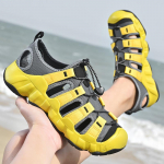 Suvised meeste sandaalid Ehtsast nahast Meeste vabaajajalatsid Meeste Meeste Nahast Sandaalid Meestele Rannajalatsid Rooma meeste kingad 36