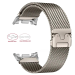 Parachut Buckle Milano rihm Samsung Galaxy Watch 8/8 Classic 40mm 44 46mm Ultra/Ultra 2025 jaoks Roostevabast terasest rihm K&auml;ev&otilde;ru Watch 7 Ultra 47mm gray