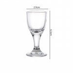6tk Veiniklaaside komplekt Luksuskomplektid L&auml;bipaistev Hiina Baijiu Shot Klaas Kange joogitopsid Majapidamistarbed Peoveiniautomaat 6pcs