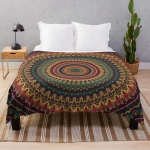 Mandala viskepilt Flanell V&auml;rviline lill Roosa Kollane Sinine Boho stiil Pehme Soe Kerge Voodi diivani diivani jaoks King Queen 70x100cm-XS