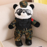 J&auml;nkusest politseinikunukk kamuflaažinukk s&otilde;dur panda pehmem&auml;nguasi h&auml;vituslendur veteran poisi meenutus 35cm