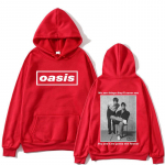 O-Oasis graafilise tr&uuml;kiga kapuutsiga pusad Briti rokkb&auml;ndi vintage pulloverid meeste ja naiste hiphop-moe &uuml;legabariidilised pulloverid streetwear S