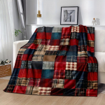 1 tk vintage ruuduline lapitekk, hubane flanellist tekk klassikaliste tartani mustritega diivani ja voodi jaoks, t&auml;iuslik j&otilde;uludeks, 30x40in