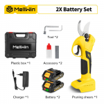 MELLWIN 30mm harjadeta elektrilised oksak&auml;&auml;rid juhtmevabad puuviljapuu okste l&otilde;ikur aia k&auml;&auml;rid Makita 18V akule Pin 2 Battery