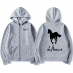 Deftones Valge T&otilde;mblukuga Huppar Hip Hop Rock B&auml;ndi T&otilde;mblukuga Dressipluus Harajuku Suured Pikkade Varrukatega Hupparid Joped T&otilde;mblukuga Streetwear XS hall v&auml;rv