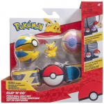 Ensemble de ceinture Pok&eacute;mon Clip 'N' Go - Pok&eacute;mon - Figurine Pikachu 5,1 cm - Ceinture &eacute;lectrique - Balle de gu&eacute;rison