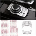 Car Multimedia Buttons Decorstion Cover Trim Sticker Fit For BMW 1 2 series 3 series 4 series 5 series 7 Series X1 X3 X4 X5 X6 h&otilde;be