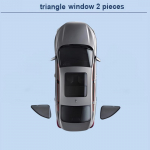 P&auml;iksesirmid autole Volkswagen VW ID4 ID.4  2024 2025 P&auml;ikesekaitse Aknavisiir Katvus P&auml;ikesesirmid T&ouml;&ouml;riistad Tarvikud 2pcs Small window
