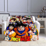 Jaapani anime Dragon Ball Z tekk vooditele Matkapiknikule Moodne vooditekk 150x200cm