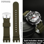 Tissot Racing Series T115 jaoks Silikoonist Roostevabast Terasest Pandlaga T115.417 K&auml;erihm Meeste K&auml;ekella Tarvikud 22mm Veekindel Rihm 22mm-Width